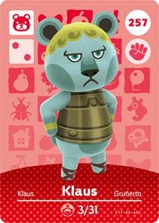 Amiibo Klaus #257 - Series 3, Verzenden, Zo goed als nieuw