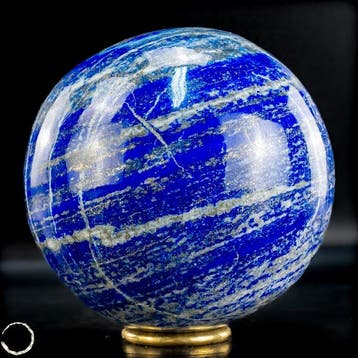 Natuurlijk koninklijk blauw lapis lazuli en pyriet Bol-, Verzamelen