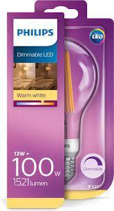 Philips LED-lamp 12 W E27 A++ DIMBAAR, Verzenden, Nieuw, E27 (groot), Led-lamp