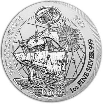 Rwanda / Ruanda Nautical Victoria 1 oz 2019 (folie), Verzenden, Overige landen, Losse munt, Zilver