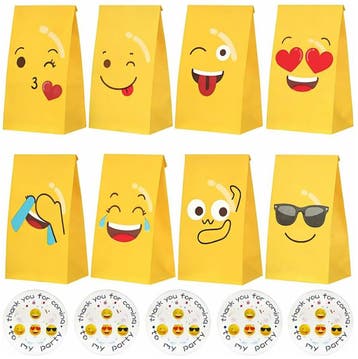 Fako Bijoux - 48 Uitdeelzakjes + Stickers - Emoji / Smiley -, Verzenden, Nieuw