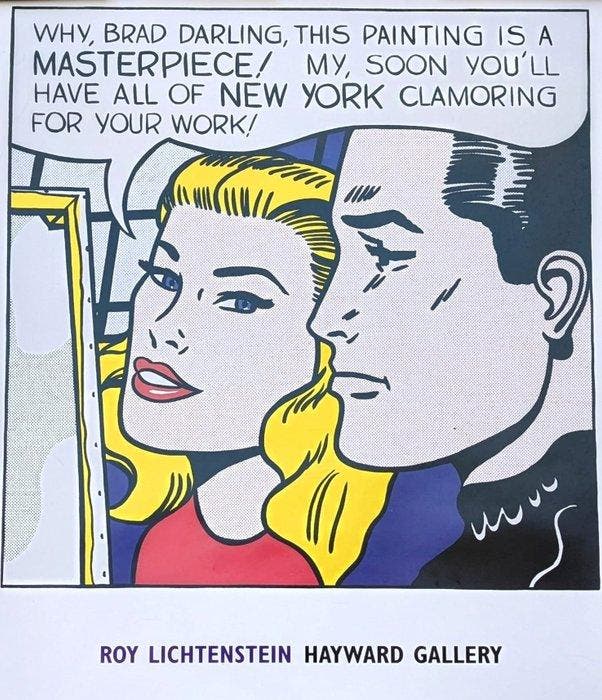 Roy Lichtenstein (after) - Masterpiece, Antiek en Kunst, Kunst | Tekeningen en Foto's