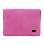 Bombata Velvet Laptophoes Sleeve - 15 / 16 inch - Fuchsia, Verzenden, Nieuw