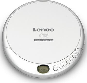 Discman - CD Speler - MP3 Speler - Anti Shock - Zilver - Len, Verzenden, Zo goed als nieuw