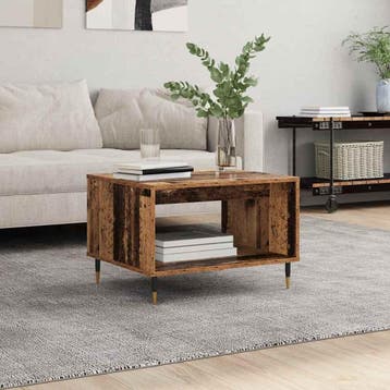 vidaXL Salontafel Oud hout 60 x 50 x 40 cm Bewerkt hout, Verzenden, Nieuw, Overige houtsoorten, 50 tot 100 cm