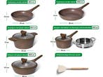 Just Perfecto 12 Delige Pannenset Inductie - Marron Beige, Verzenden, Nieuw