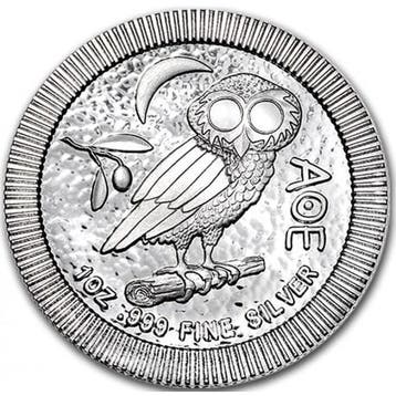 Niue Athenian Owl 1 oz 2019, Verzenden, Munten