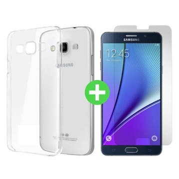 Samsung Galaxy A9 2016 Transparant TPU Hoesje + Screen, Verzenden, Nieuw