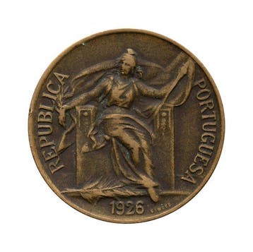 Portugal. República. 1 Escudo 1926 - Escassa (Zonder, Postzegels en Munten, Munten | Europa | Niet-Euromunten