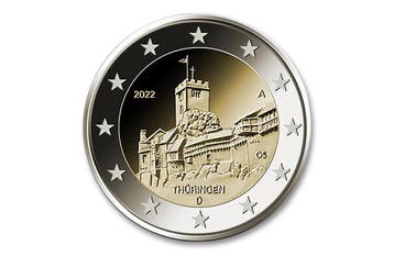 2 euro Thuringen 2022 - Duitsland, Postzegels en Munten, Verzenden