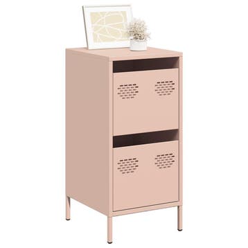 vidaXL Dressoir 35x39x73,5 cm koudgewalst staal roze, Verzenden, Nieuw, Metaal