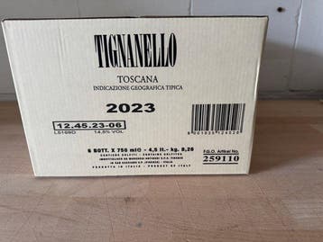 2023 Marchesi Antinori, Tignanello - Bolgheri - 6 Flessen, Nieuw