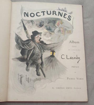 Signé ; Charles Léandre - Nocturnes [1/25 de tête sur Japon, Antiek en Kunst