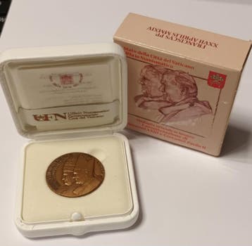 Vatican Vatikan Offizielle Medaille Heiligsprachung Johan..., Verzenden