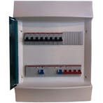 ABB groepenkast IP41 8 groepen, 2 aardlekschakelaars, 1, Ophalen of Verzenden, Nieuw