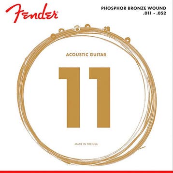 Fender F-60CL Phosphor Bronze Akoestische Gitaar Snaren, Ophalen of Verzenden, Nieuw