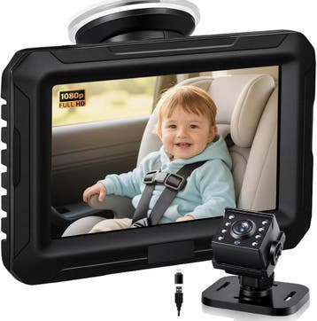 Universele Baby Autospiegel met Camera - Retourdeal, Ophalen of Verzenden, Gebruikt