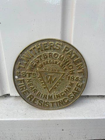 T. Withers Patent – Fire Resisting Safe – West Bromwich –