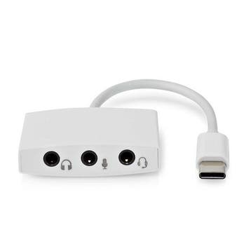 USB C naar 3x jack 3.5 mm kabel | M  V | Nedis | 0.1 meter, Verzenden, Nieuw