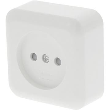 Q-LINK - Wandcontactdoos - Opbouw - 1-voudig Stopcontact -, Kunststof, Overige typen, Nieuw, Ophalen of Verzenden