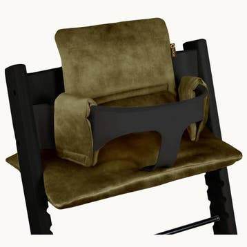 Luxury Tripp Trapp Stoelverkleiner | Groen Velvet, Kinderen en Baby's, Kinderstoelen, Nieuw