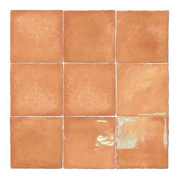 Wandtegel Terracotta 13x13cm (Muurtegels, Afbouwmaterialen), Nieuw, Minder dan 20 cm, 10 m² of meer, Wandtegels