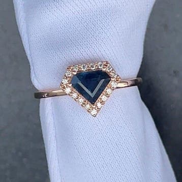 Zonder minimumprijs - Ring - 14 karaat Roségoud, 1,77 gram, Nieuw