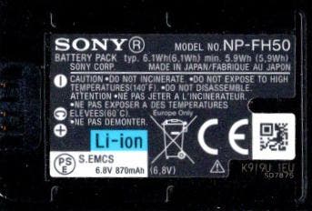 Sony NP-FH50 Accu / Batterij, Verzenden, Zo goed als nieuw