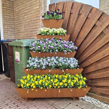 Bloementoren-hoek, 100 cm of meer, Verzenden, Nieuw, Balkon
