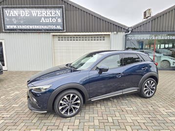 Zakelijke Lease |  Mazda CX-3 2.0 SkyActiv-G 121 Luxury i-Ac, Automaat, Gebruikt, Blauw, Overige brandstoffen