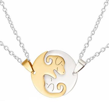 Fako Bijoux - Vriendschapsketting - RVS - Hond - Yin Yang -, Sieraden, Tassen en Uiterlijk, Verzenden, Nieuw