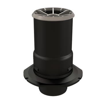 Rolux Flex Renovatieuitmonding PP 60 vlakke plaat zwart, Ophalen of Verzenden, Nieuw