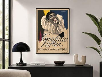 Cavazzoni - Manifesto pubblicitario Liberty Art Déco