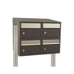 Brievenbusunit Brickset met statief 2-breed 2-hoog met dak -, Verzenden, Nieuw