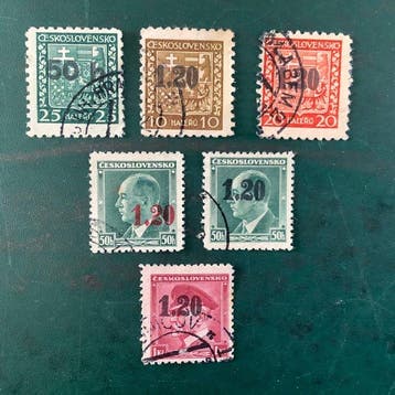 Bohemen en Moravië 1938 - Volledige emissie voor Asch -, Gestempeld