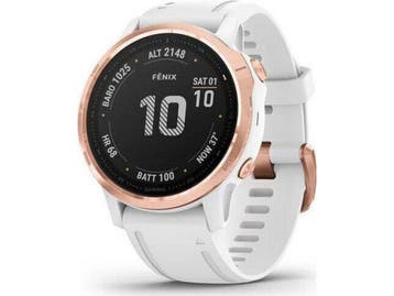 Garmin Fenix 6S Pro (2020) - roségoud - wit, Verzenden, Zo goed als nieuw, Garmin