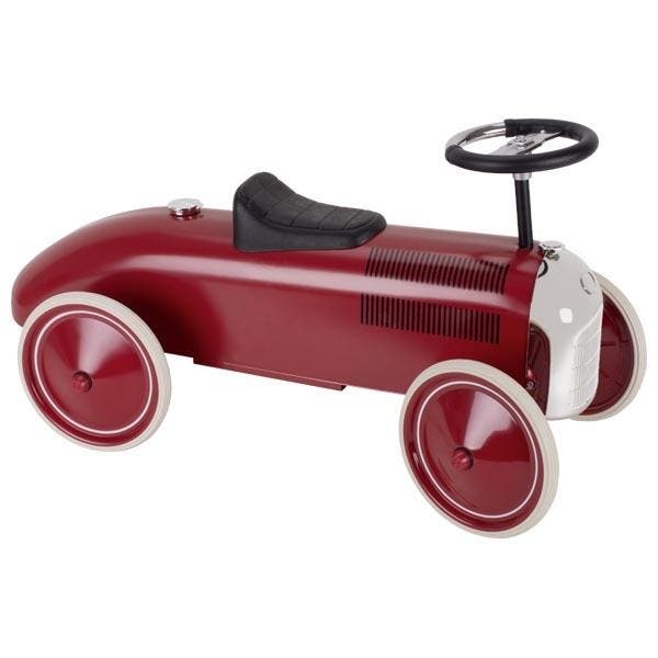 Retro Loopauto Rood (Kinderen, Loopauto'), Kinderen en Baby's, Speelgoed | Buiten | Voertuigen en Loopfietsen, Nieuw, Ophalen of Verzenden