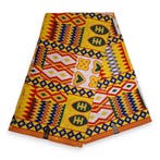 Afrikaanse stof - Rood PO-5063 - Polycotton - 1 yard, Hobby en Vrije tijd, Stoffen en Lappen, Ophalen of Verzenden, Nieuw