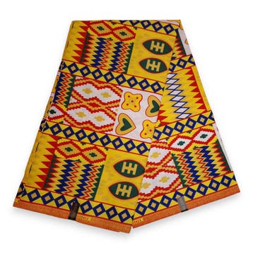 Afrikaanse stof - Rood PO-5063 - Polycotton - 1 yard, Ophalen of Verzenden, Nieuw