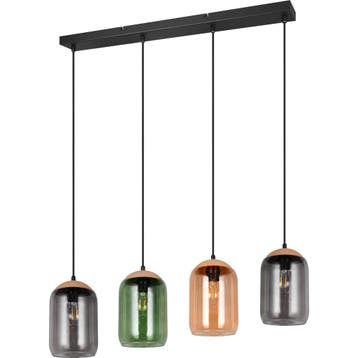 LED Hanglamp - Hangverlichting - Trion Crog - E27 Fitting -, Ophalen of Verzenden, Nieuw, Metaal, Overige fittingen