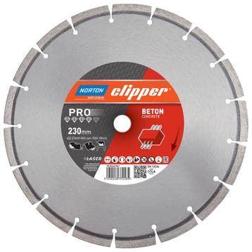 Norton Clipper Pro Beton diamantzaagblad 230 x 22,23 mm, Ophalen of Verzenden, Overige typen