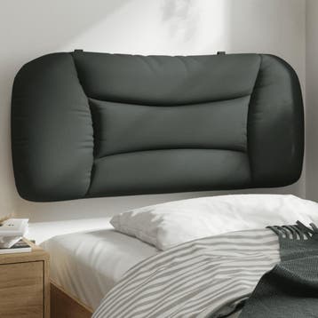 vidaXL Hoofdbordkussen Hvar 80 cm stof donkergrijs, Verzenden, Nieuw, Grijs, Stof