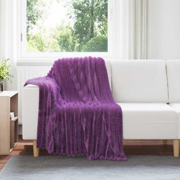 vidaXL Kleden 6 pcs Paars 150 x 130 cm Fleece, Verzenden, Nieuw, Paars