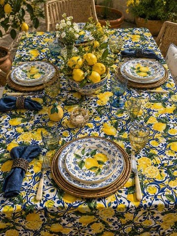 Tafelkleed met Mediterrane fantasie, maritiem motief met