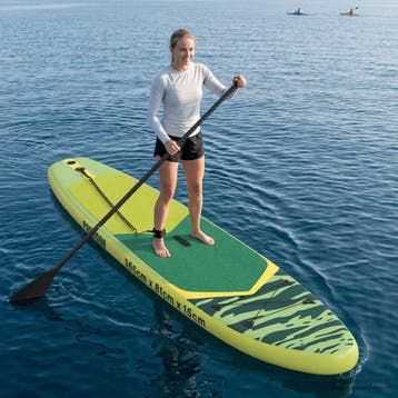 vidaXL Opblaasbaar Stand Up Paddle Board POSEIDON 366 x 81 x, Watersport en Boten, Verzenden, Nieuw
