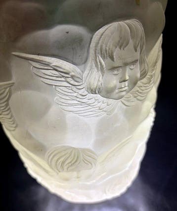 art deco - lalique achool - Vaas - Glas