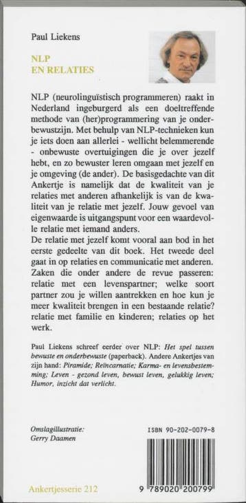 NLP en relaties / Ankertjes / 212 9789020200799 Paul Liekens, Verzenden, Zo goed als nieuw, Paul Liekens
