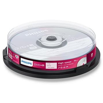 Philips | DVD+R | 4.7 GB | Cakebox | 10 Stuks, Verzenden, Nieuw