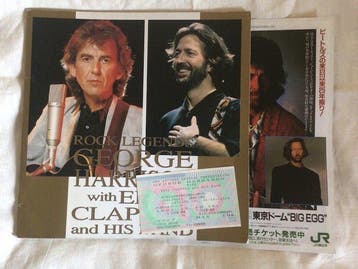 George Harrison, Eric Clapton - Live in Japan 1991 Tourboek,, Nieuw in verpakking