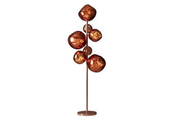 Vloerlamp LIQUID DIAMOND 170 cm 7 glazen kappen stalen frame, Ophalen of Verzenden, Nieuw